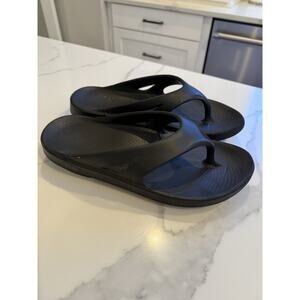 OOFOS Original Recovery Comfort Thong flip flop Sandals Black Men’s Sz 11